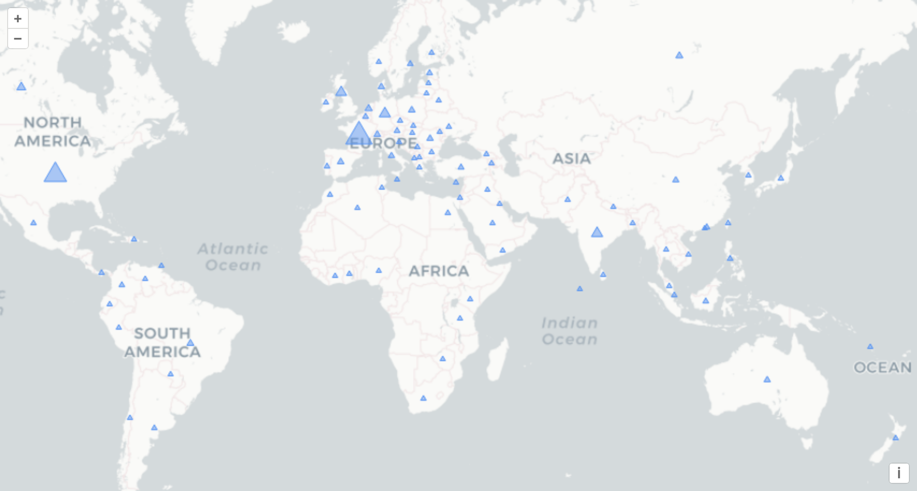 visitors location map panel screenshot